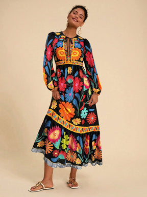 Vestido De Mangas Longas Outonal