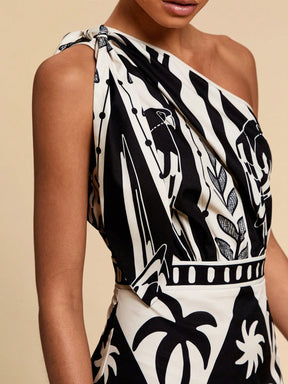 Vestido Oasis Preto e Branco