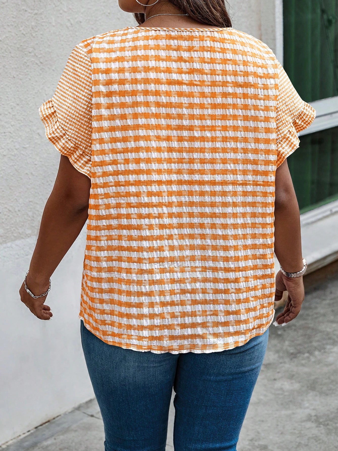 Blusa Plus Size Xadrez July