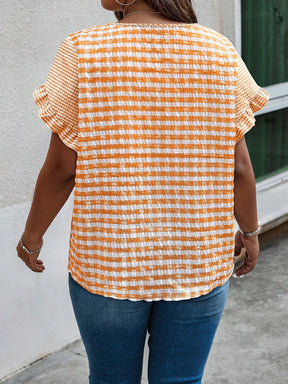 Blusa Plus Size Xadrez July