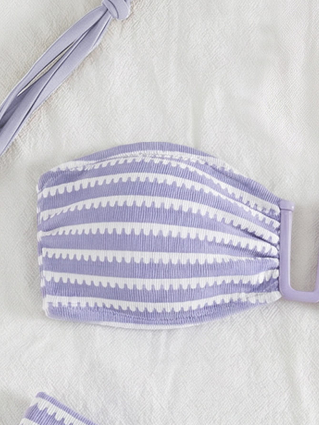 Biquíni Bandeau Listrado Náutico Camille