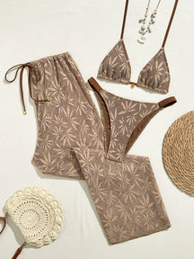 Conjunto 3 Peças Biquíni com Calça Resort Alinne